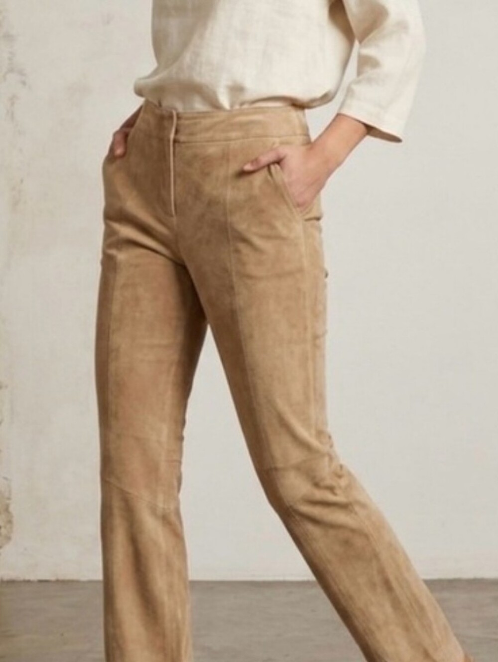Wilson’s Leather Maxima Vintage Suede Leather Pants Tan Sz 10